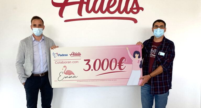 Aldelís, marca de productes d’aviram de Padesa, se suma al Projecte Emma amb la donació de 3.000€
