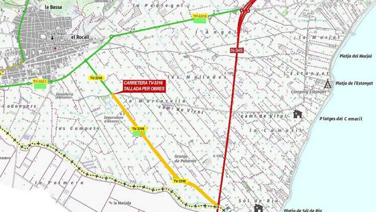 S’inicien les obres de manteniment i de millora de la canalització d’aigua cap al riu de la Sènia
