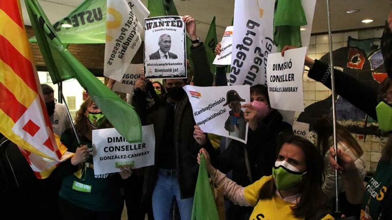 La USTEC amenaça amb convocar més jornades de vaga després dels cinc dies al març “si no s’avança en la negociació”