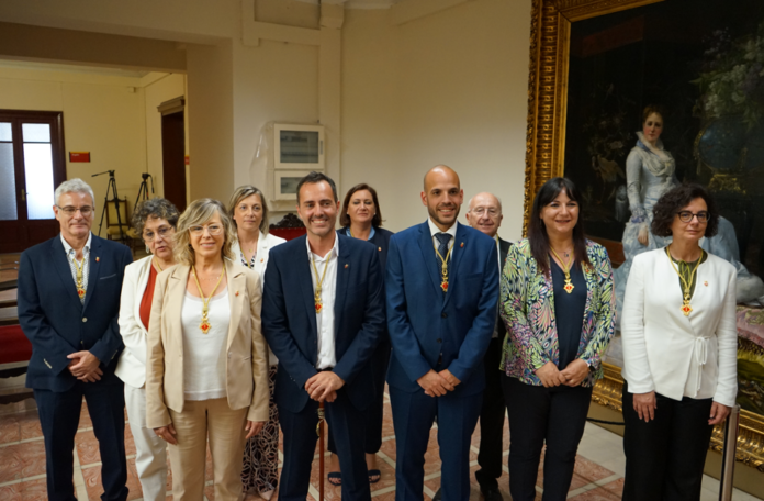 Els regidors de l’equip de govern després del ple d’investidura de Jordan