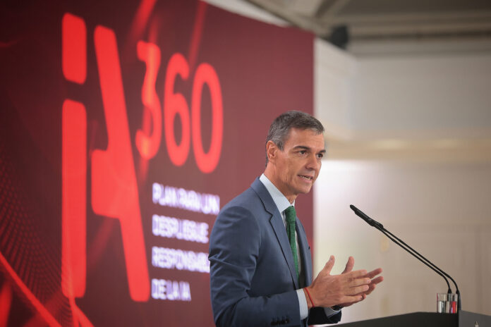 Pedro Sánchez, en la presentació del Pla IA360
